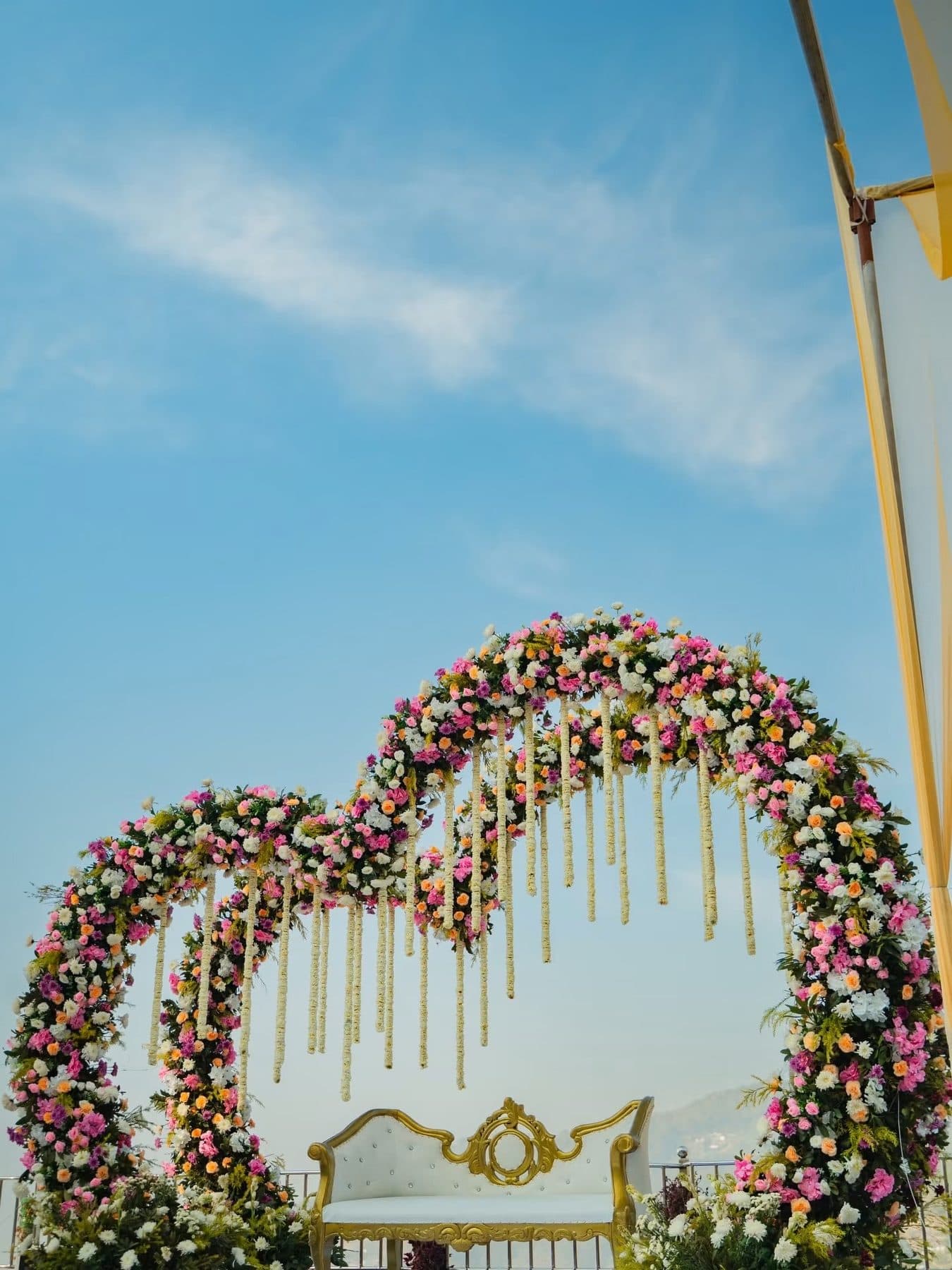 Heart-Shaped Engagement Swing — Engagement decoration by Floral Roots & Decor