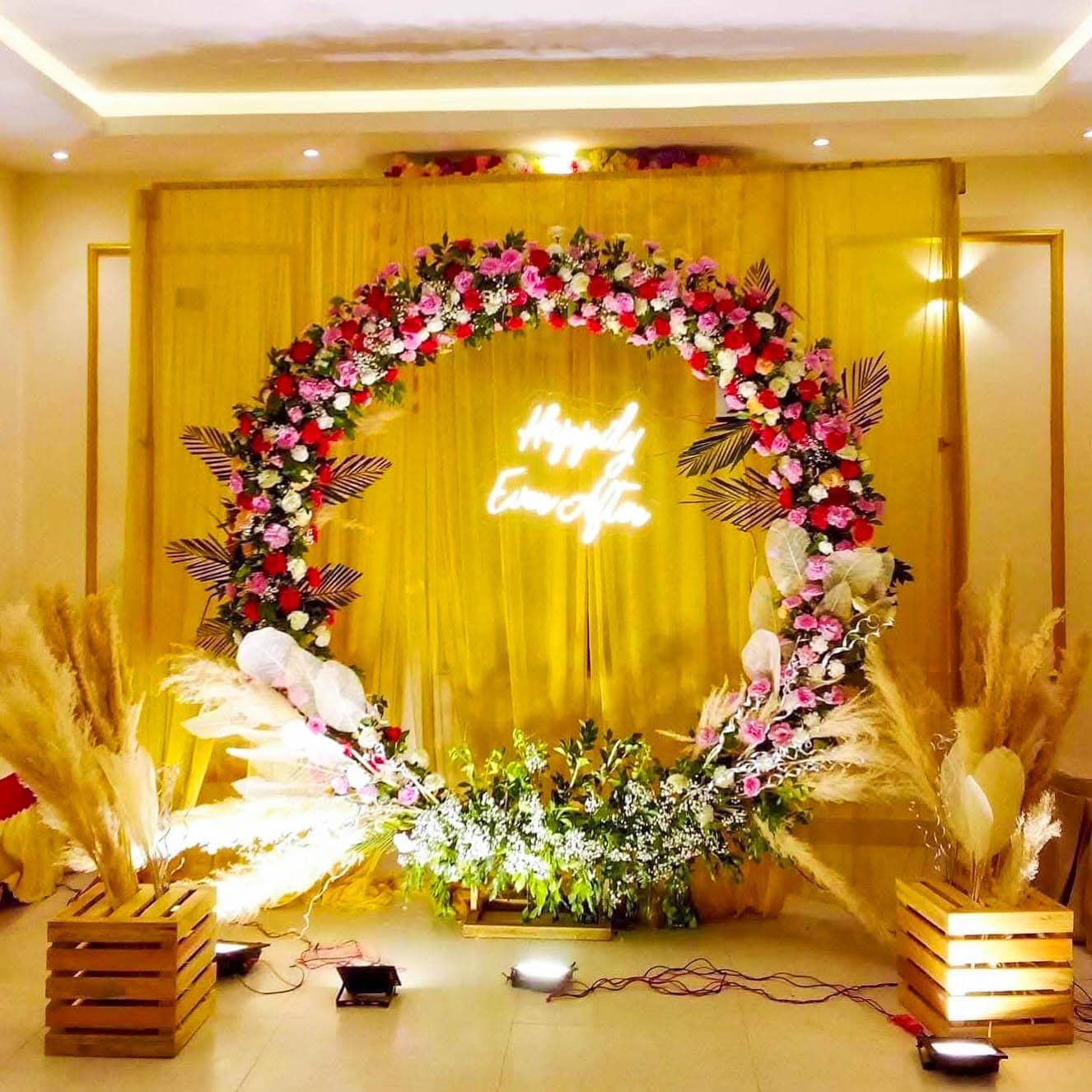 Happily Ever After — Stage decoration by Floral Roots & Decor